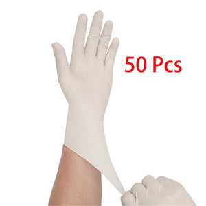 Open image in slideshow, Disposable Latex Gloves 100pcs Universal Safety
