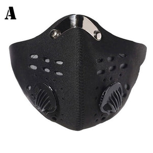 Open image in slideshow, Cycling Face Masks Filter KN95  Men Women Filter Face Carbon
